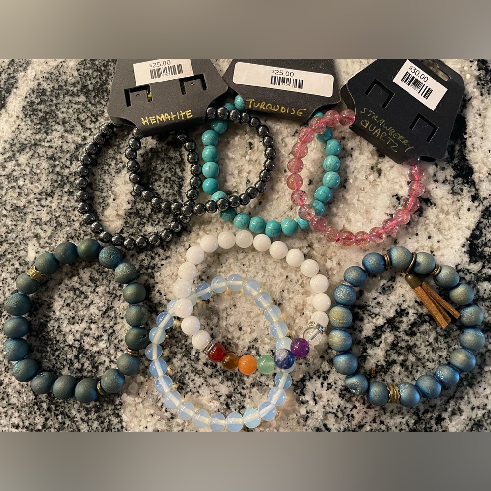 Gemstone Bracelet Bundle / Retail $200+